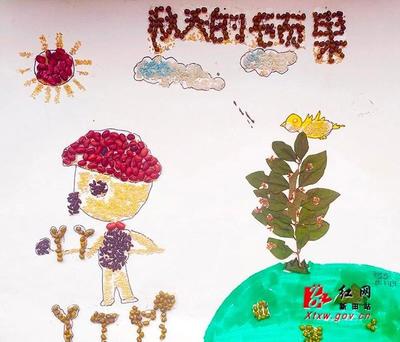 关于秋天的亲子作品 幼儿园